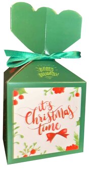 Kerst doosjes gevuld met snoep - Groen