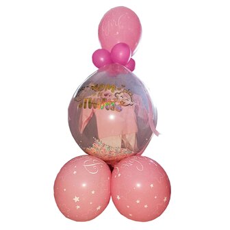 Grote Tweeling Stuffer ballon met kleding