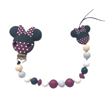 Siliconen tutkoord Disney stampertje paars