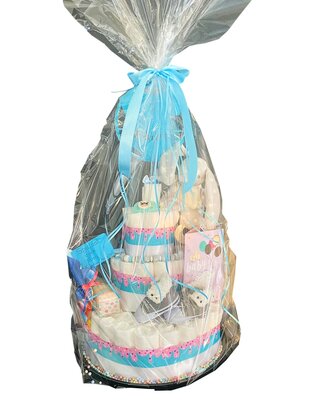 Pampertaart met Walvisjes blauw