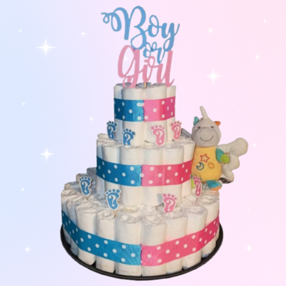 Pampertaart Gender Reveal - It's a Boy or Girl