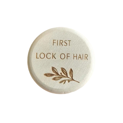 Houten haardoosje – Bewaar de eerste haarlokjes van je baby