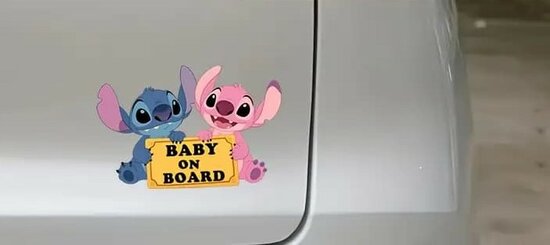 Auto vinyl plakker - baby on board