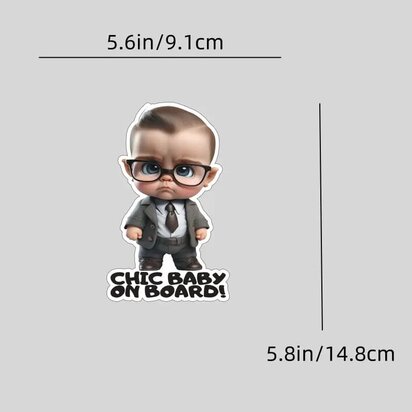 Auto plakker Vinyl - chic baby