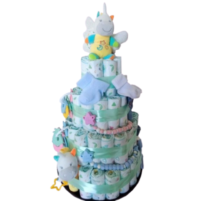 Pampertaart voor tweeling met tutkoord