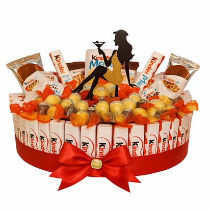 Kinder chocoladecadeautaart – Luxe verjaardagstaart - Luxecadeaumanden