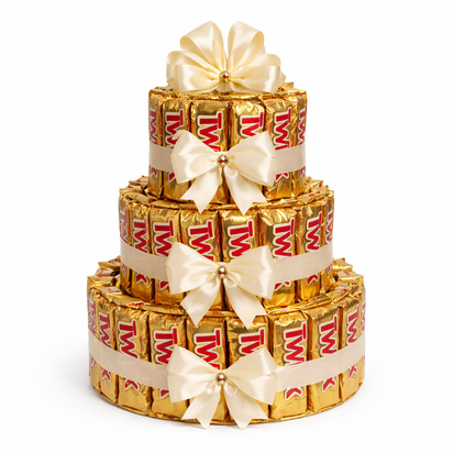 Twix snoeptaart - 3 lagen - Luxecadeaumanden