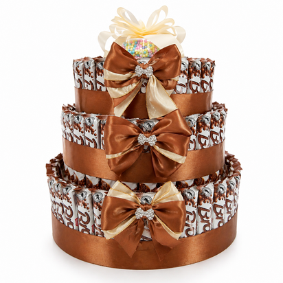 Bros chocolade snoeptaart - 3 lagen - Luxecadeaumanden