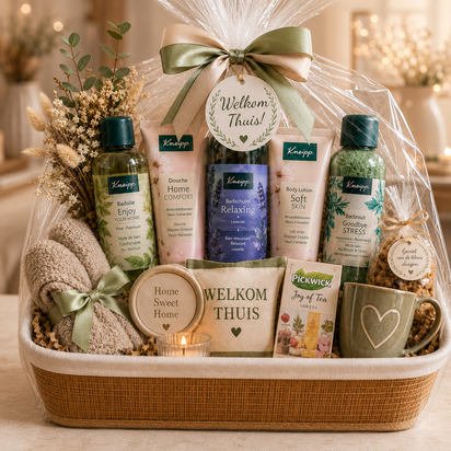 Luxe Welkom Thuis Cadeaumand met Kneipp