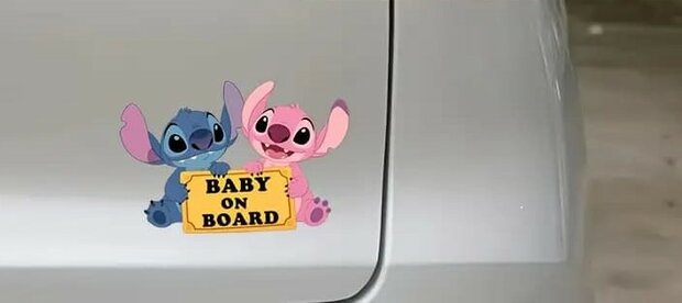 Auto vinyl plakker - baby on board