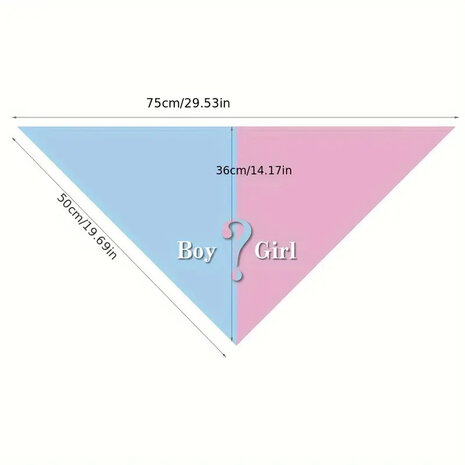 Hondenbandana “Gender reveal"