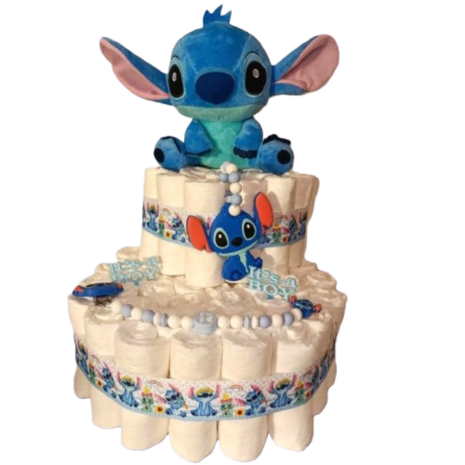 Luiertaart Stitch – It's a Boy! &#xd83c;&#xdf81;