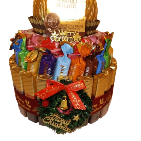Luxe Ferrero Rocher Kersttaart &ndash; Handgemaakt met Feestelijke Decoraties