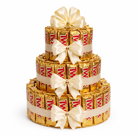 Twix snoeptaart - 3 lagen - Luxecadeaumanden