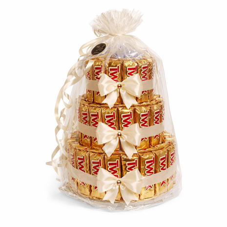 Twix snoeptaart - 3 lagen - Luxecadeaumanden
