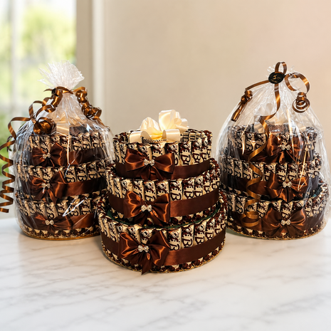 Bros chocolade snoeptaart - 3 lagen - Luxecadeaumanden