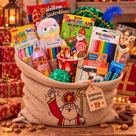XXL Gevulde Sinterklaaszak &ndash; 26-delig Cadeaupakket met Naam