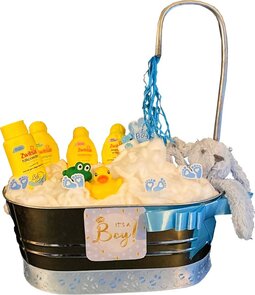 Bad met 39 pampers & zwitsal producten - Blauw