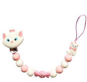 Roze speenkoord Marie met snoepkraal – extra sterk dubbel touw | Luxecadeaumanden