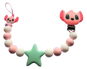 Siliconen Tutkoord  - Lilo & Stitch Roze – extra sterk dubbel touw | Luxecadeaumanden