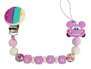 Siliconen Tutkoord met Mickey auto