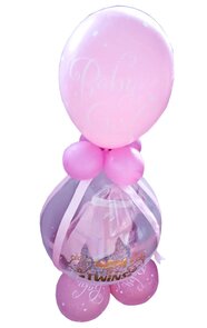 Grote Tweeling Stuffer ballon met kleding
