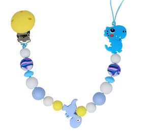 Tutkoord Dinosaurus blauw – handgemaakt en stevig | Luxecadeaumanden