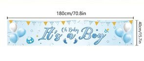 Oh baby it's a boy - tuinbanner