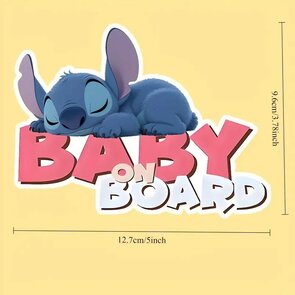 Auto plakker Vinyl - baby on board