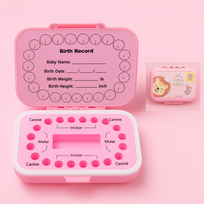 Melktanden Bewaardoosje – Duurzame PP | Ideaal Cadeau bij Verloren Tandjes - roze