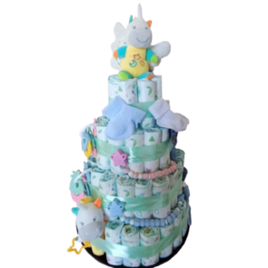 Pampertaart voor tweeling met tutkoord