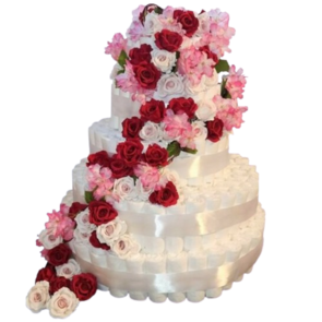 XXL - pampertaart met bloemen