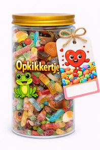 Luxe Snoeppot 1050 ml – "Opkikkertje"