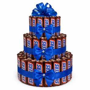 Snickers snoeptaart - 3 lagen - Luxecadeaumanden