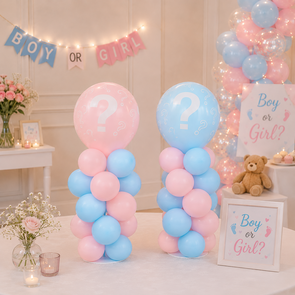Gender Reveal Ballon Tafelstukken – Set van 2 Stuks – 65 cm Hoog
