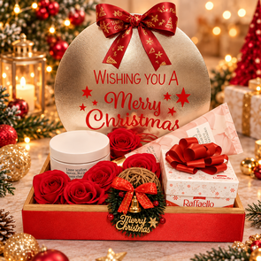 Luxe Kerst Cadeautray met Victoria’s Secret & Raffaello – 26 × 18 cm