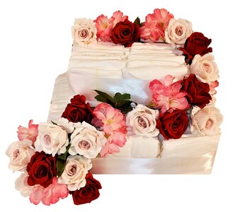 Pampertaart met bloemen
